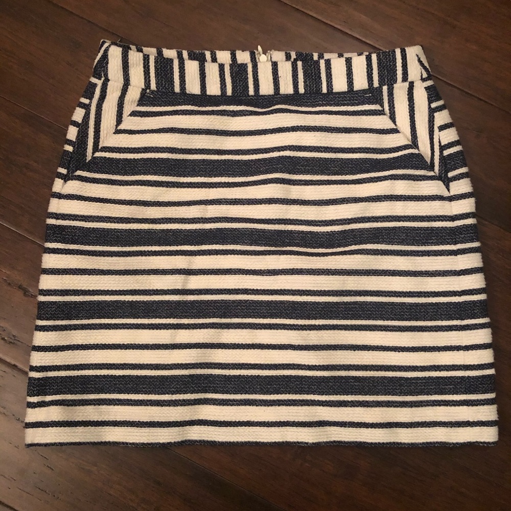 Banana Republic Skirt - Blue and White Striped